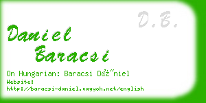 daniel baracsi business card